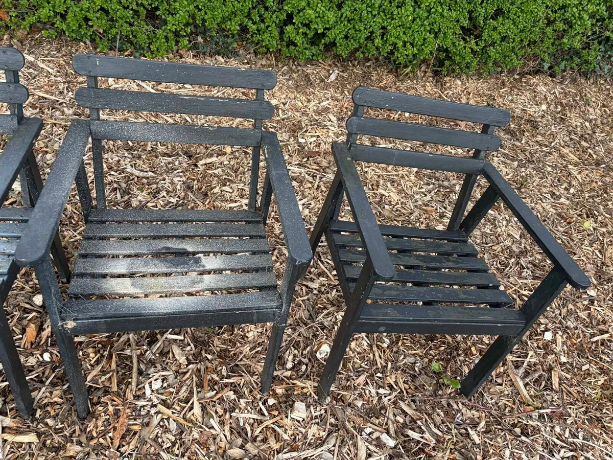 4 garden chairs - Image 3