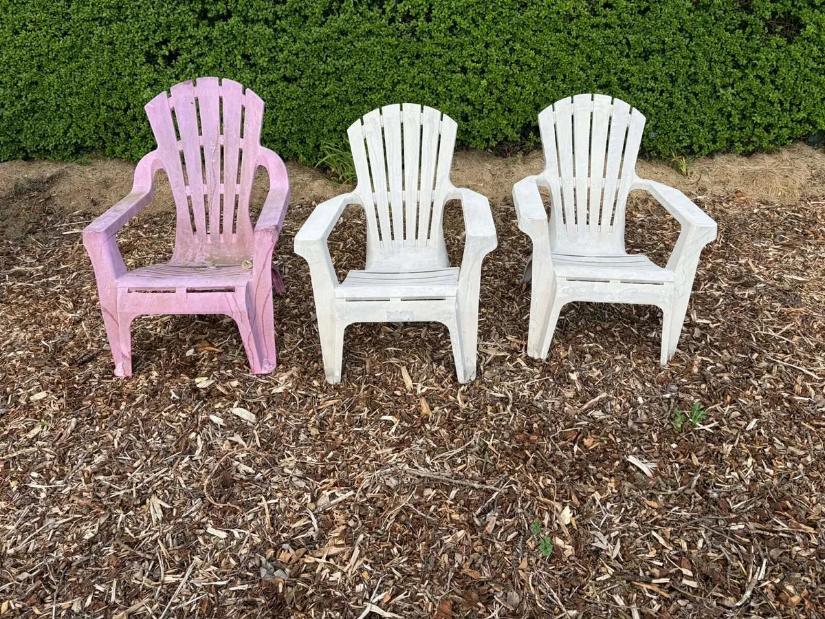 Garden chairs x3 - Image 1