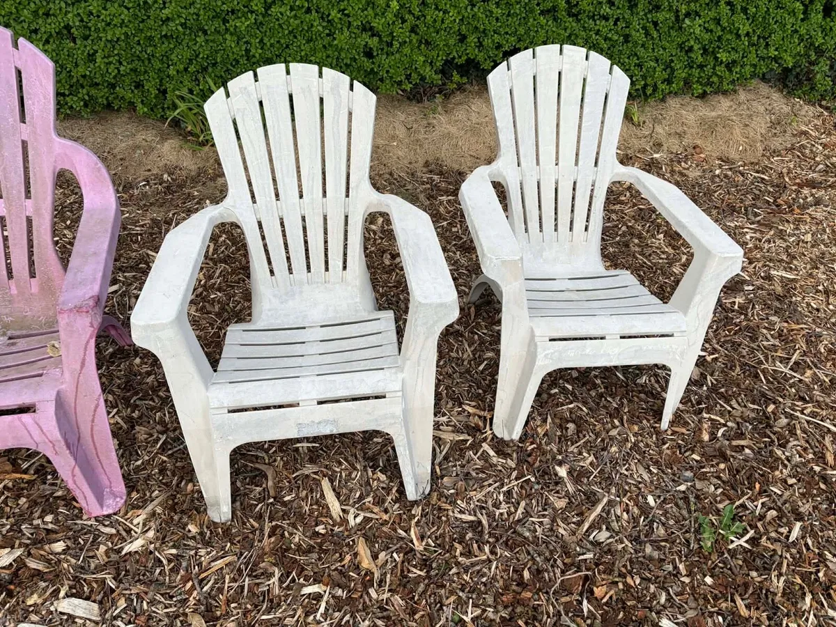 Garden chairs x3 - Image 2