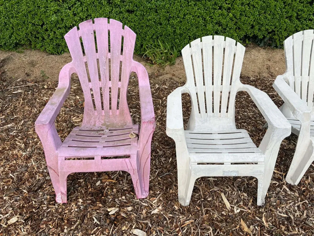 Garden chairs x3 - Image 3