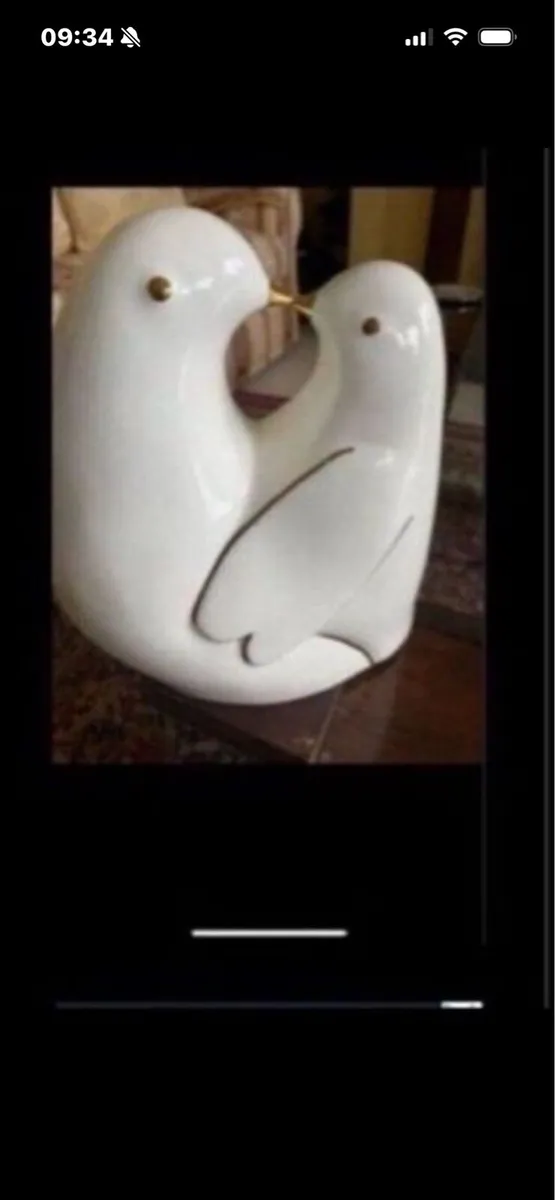 Ceramic Lovebirds - Image 1