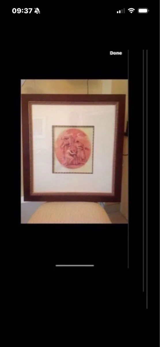 Large Framed ‘Goddess of Agriculture’ Picture - Image 1
