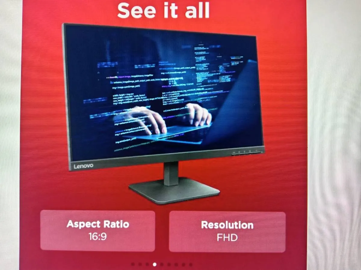 Monitors/TVs Multi Purpose 24"NEW 21"DELL USED - Image 2