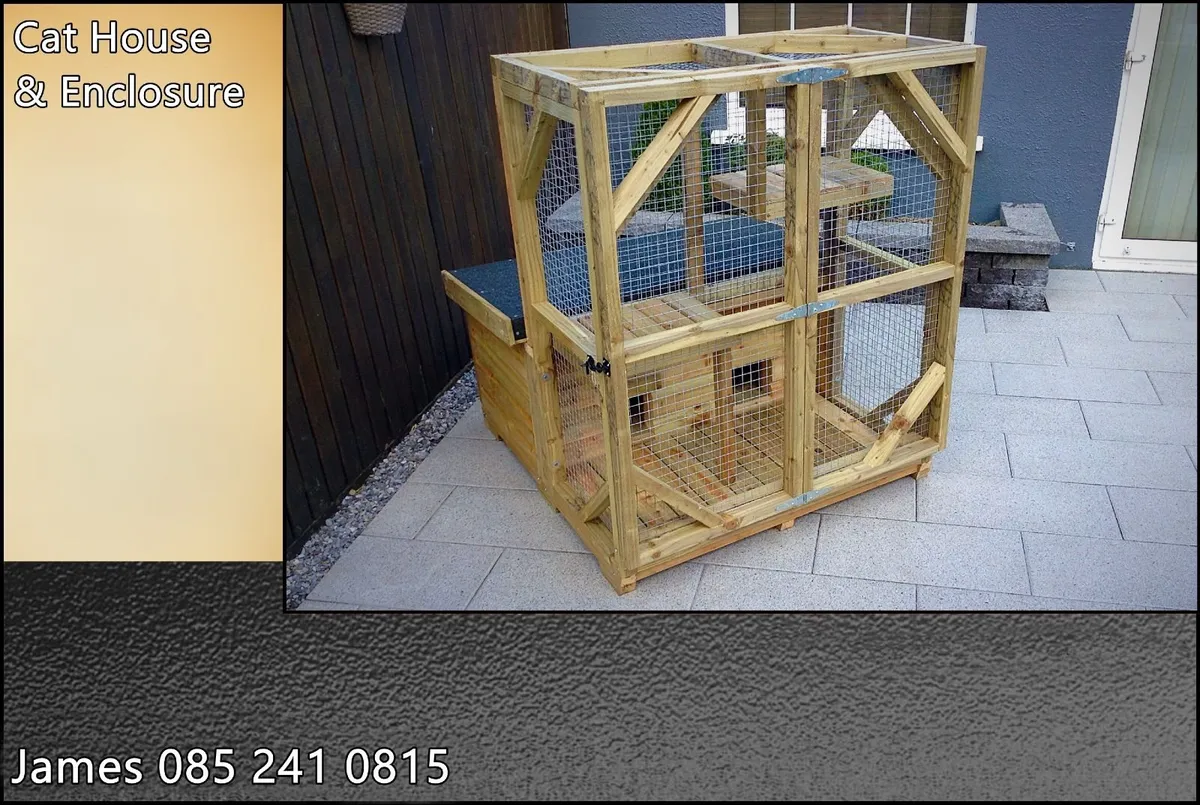 Cat/Kitten House & Enclosure - Image 3