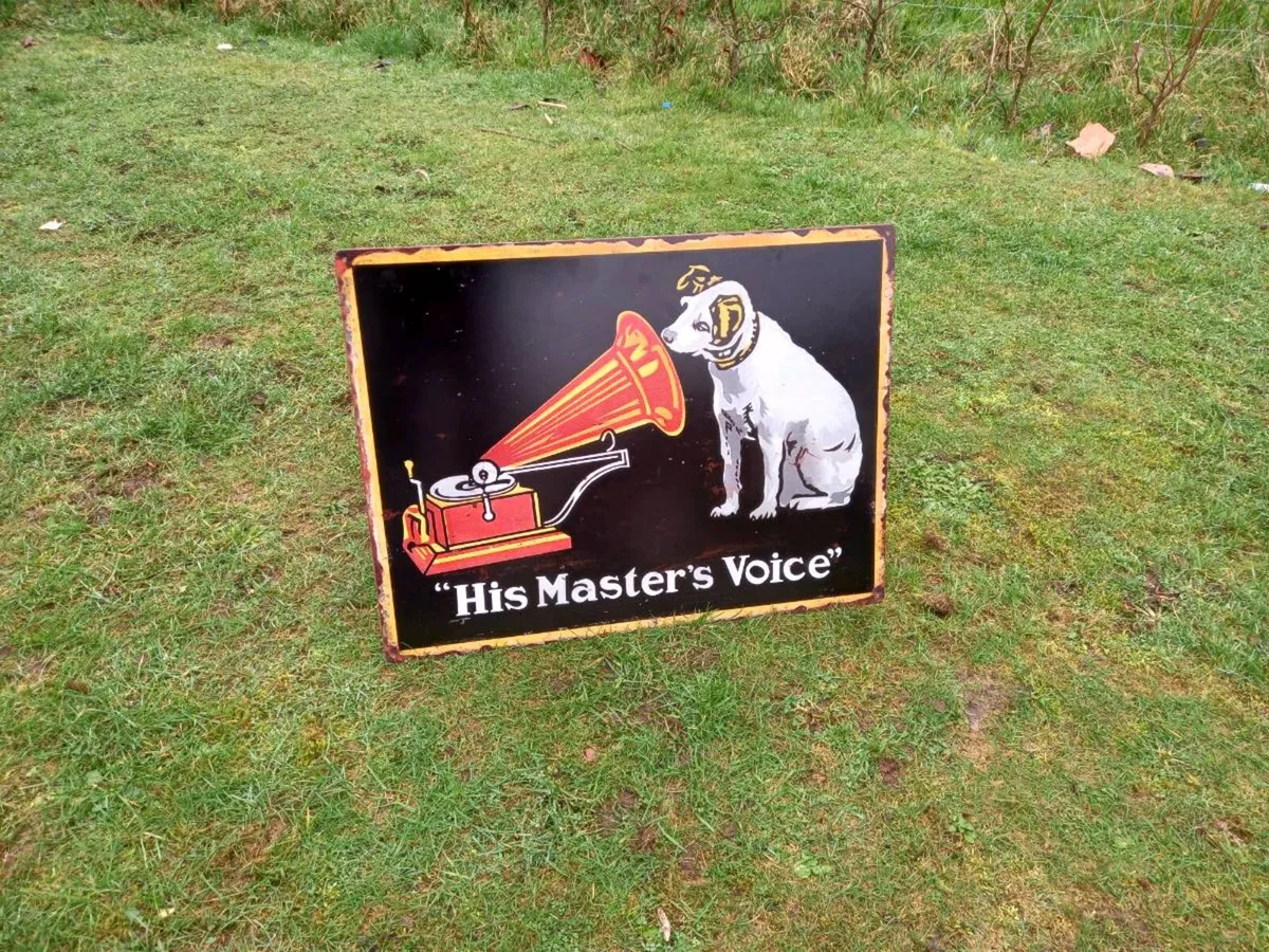 HMV Tin Sign
