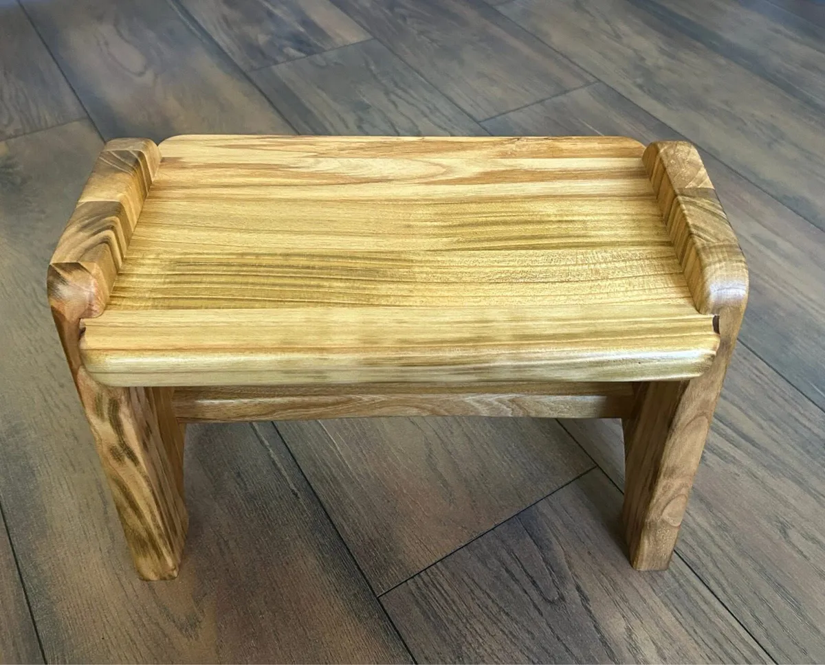 Hardwood Stool - Image 2