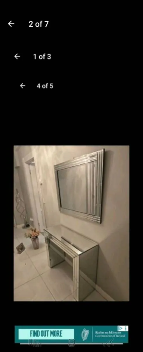 Console table and mirror - Image 2