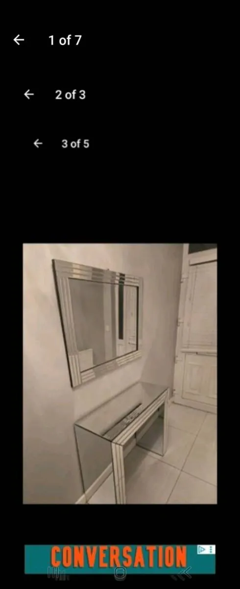 Console table and mirror - Image 1