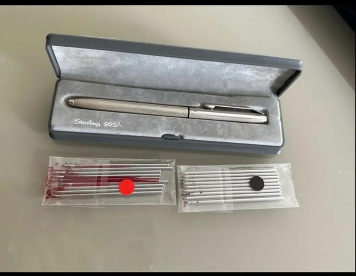 Pen sterling silver 925, two colour - Image 1