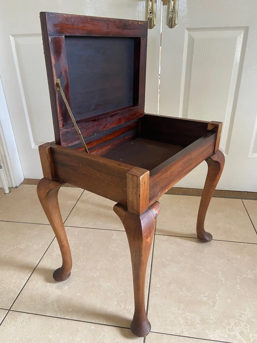 Edwardian Queen Anne stool - Image 3