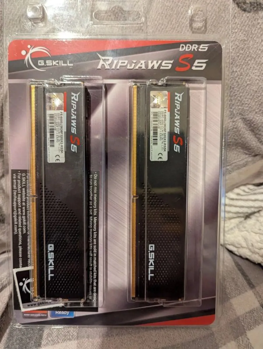 DDR5 RAM 64GB (2x32) G.skill Ripjaws S5 Pc 6000 Cl36 Intel Xmp / Amd Expo