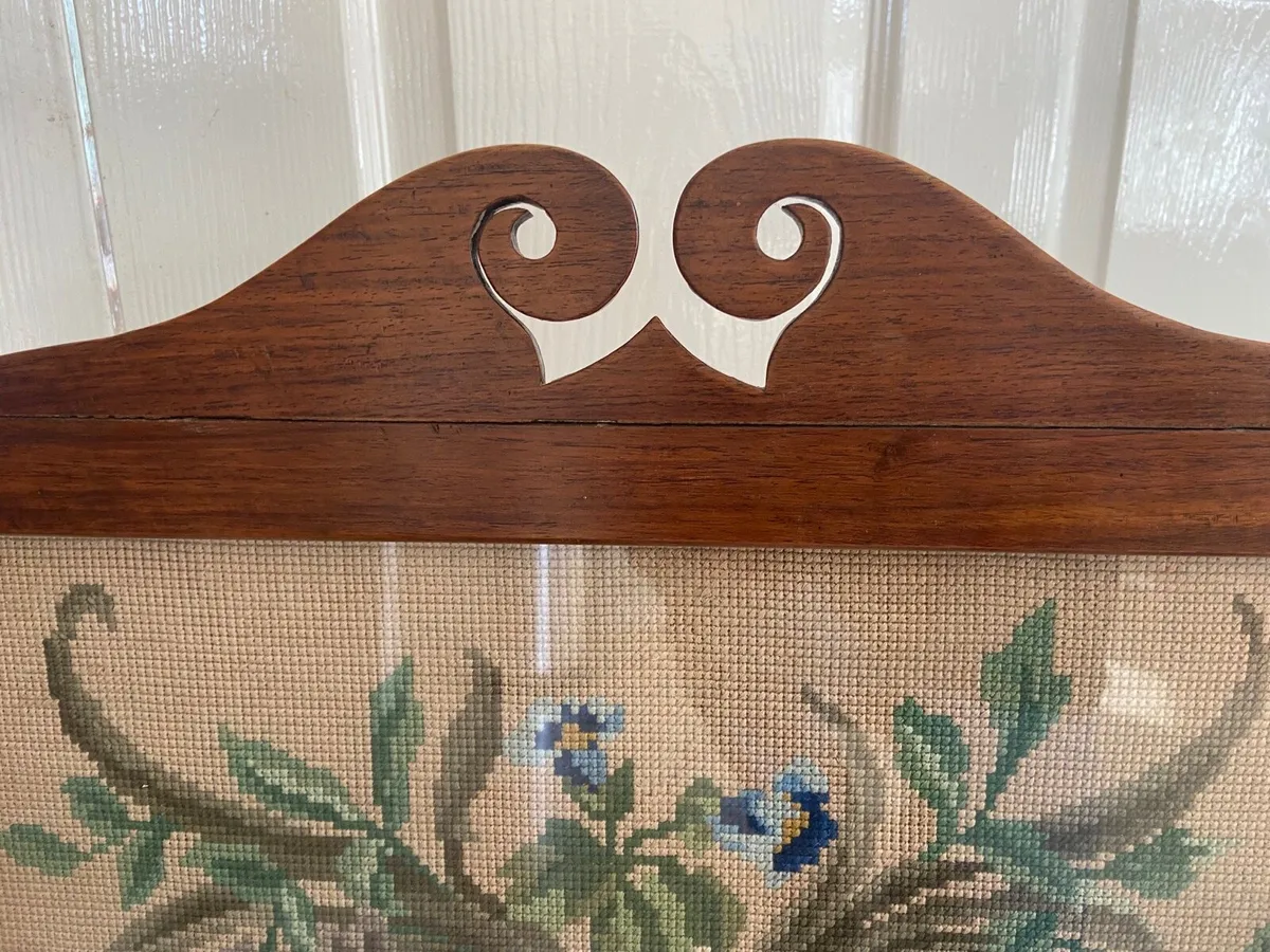 Edwardian swivel fireplace screen - Image 4