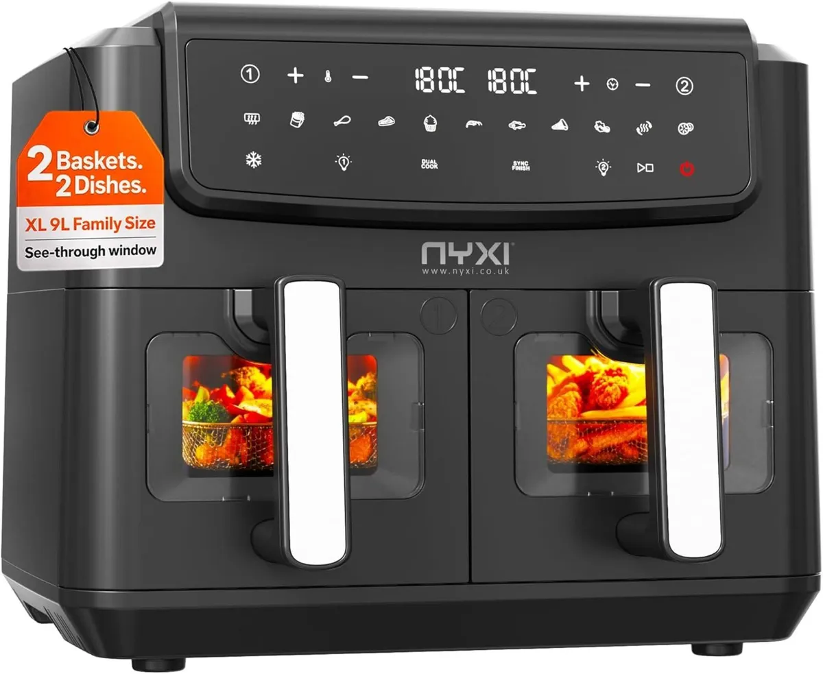 Air Fryer 9L Dual Basket (4.5L Each) Visual - Image 1