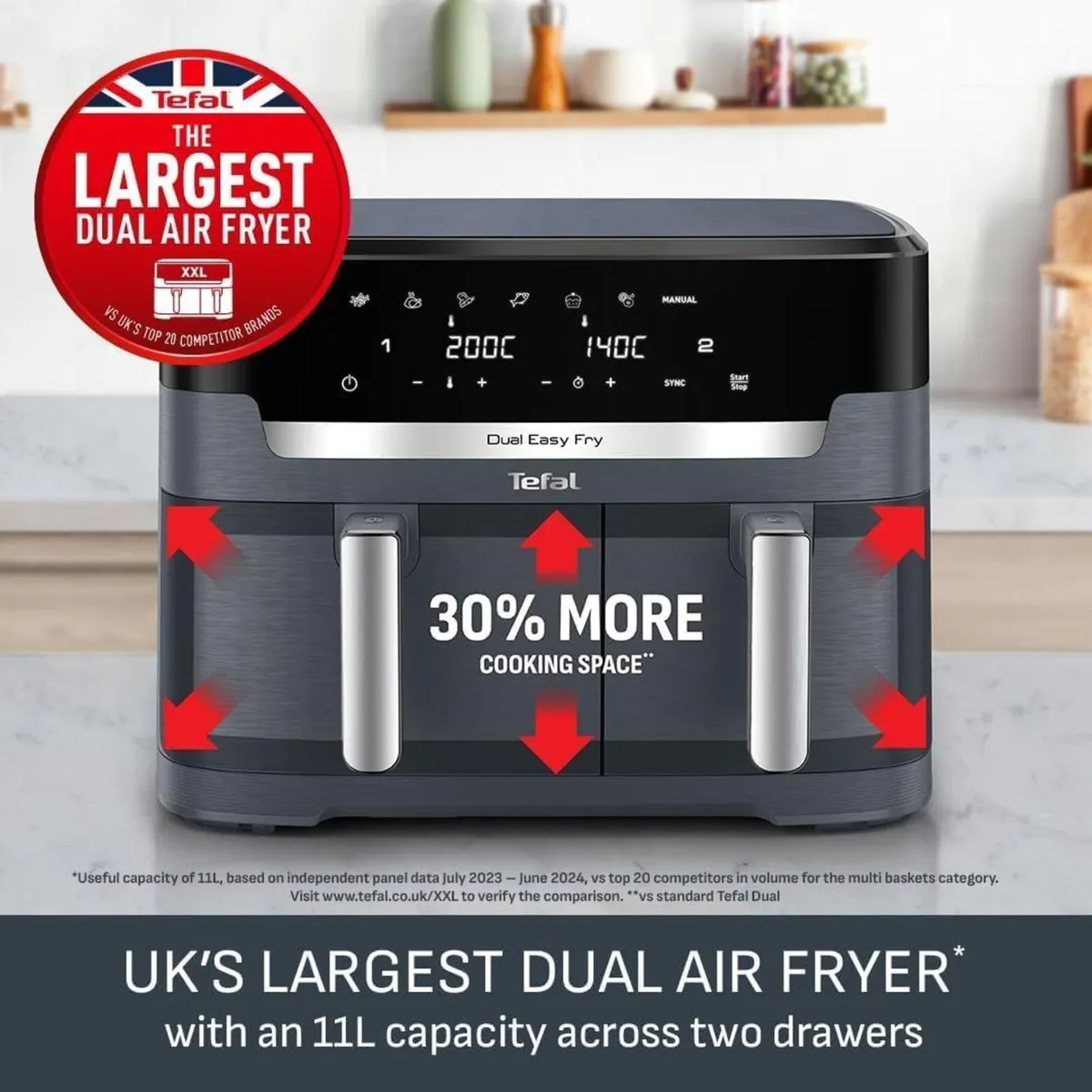 Easy Fry XXL Dual Zone Digital Air Fryer 2 - Image 4