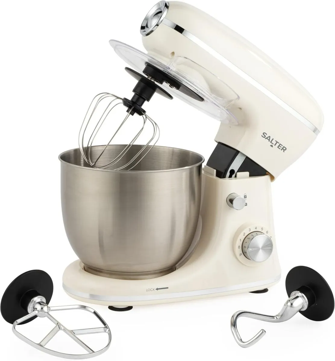Retro Cream Stand Mixer – 5L Electric Food - Image 1