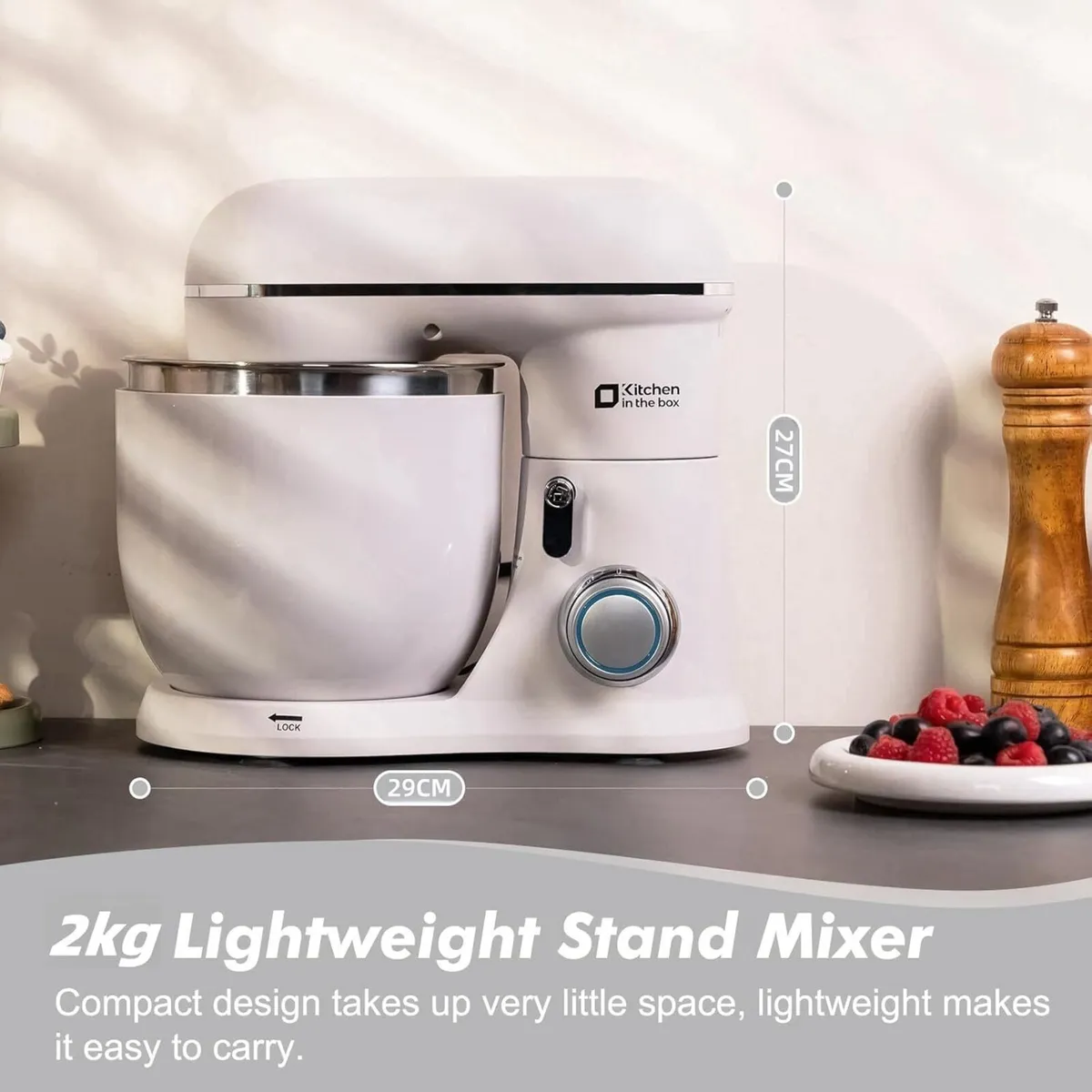 Small Stand Mixer Mini Food for Baking with Two - Image 2