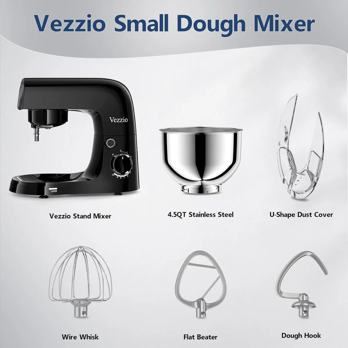 Small Stand Mixer 4.5 liters Food Mixers for - Image 4