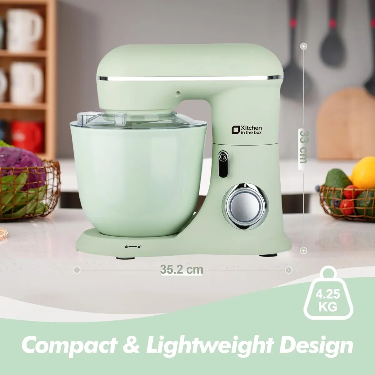 Stand Mixer 4.5L+5L Two Bowls Food for Baking 10 - Image 3