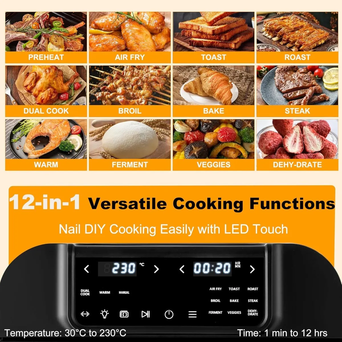 16L Air Fry Oven with Rotisserie Large Capacity - Image 3