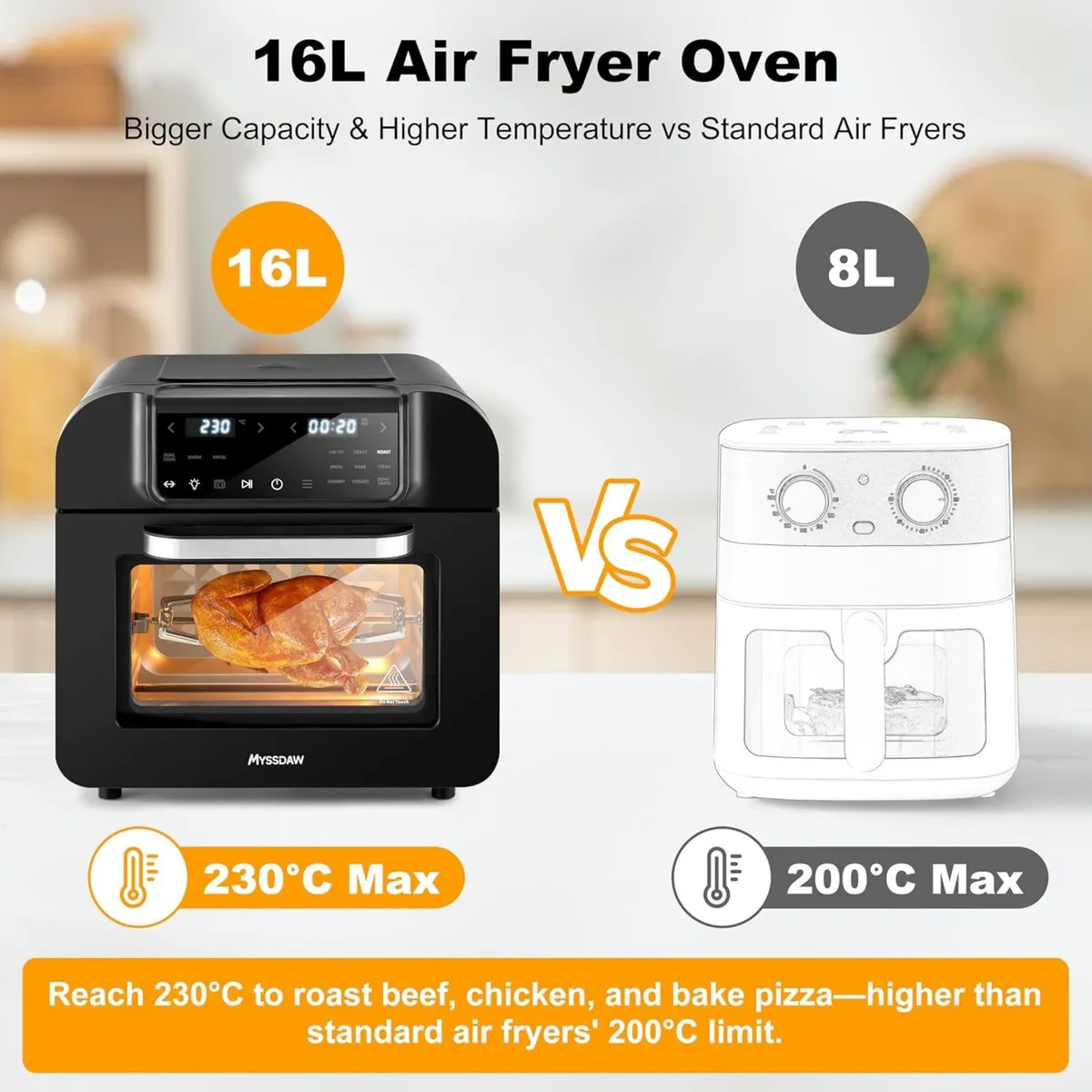 16L Air Fry Oven with Rotisserie Large Capacity - Image 4