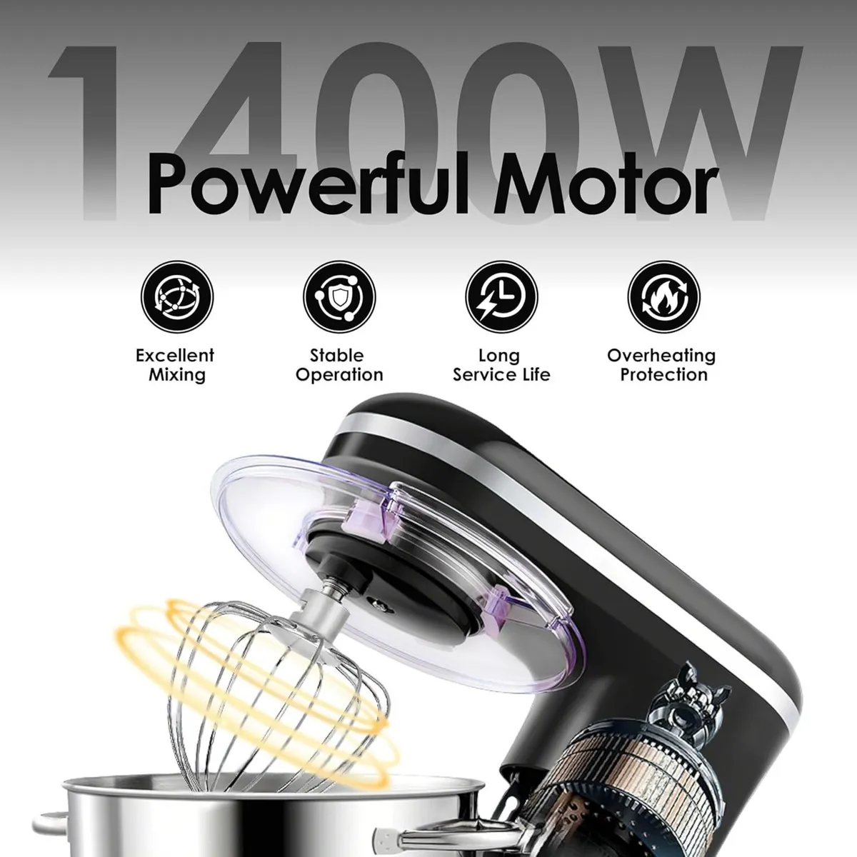 Stand Mixer 6.2L Food Mixers for Baking Electric - Image 4