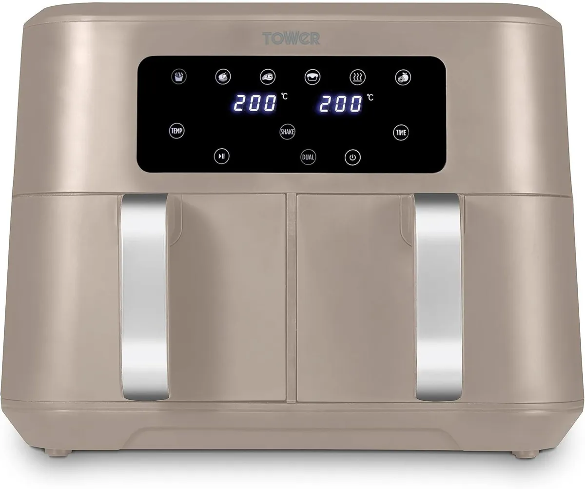 T17137MSH Vortx 8.5L Dual Basket Air Fryer with - Image 1