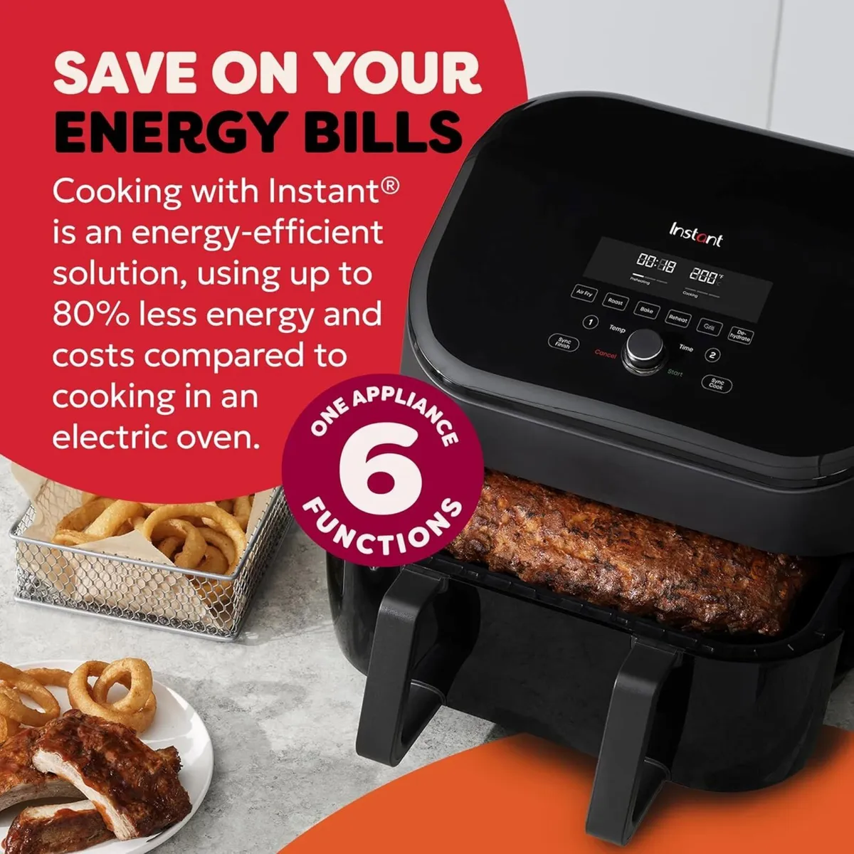 Instant Pot - Versazone Dual Black Air Fryer - Image 4