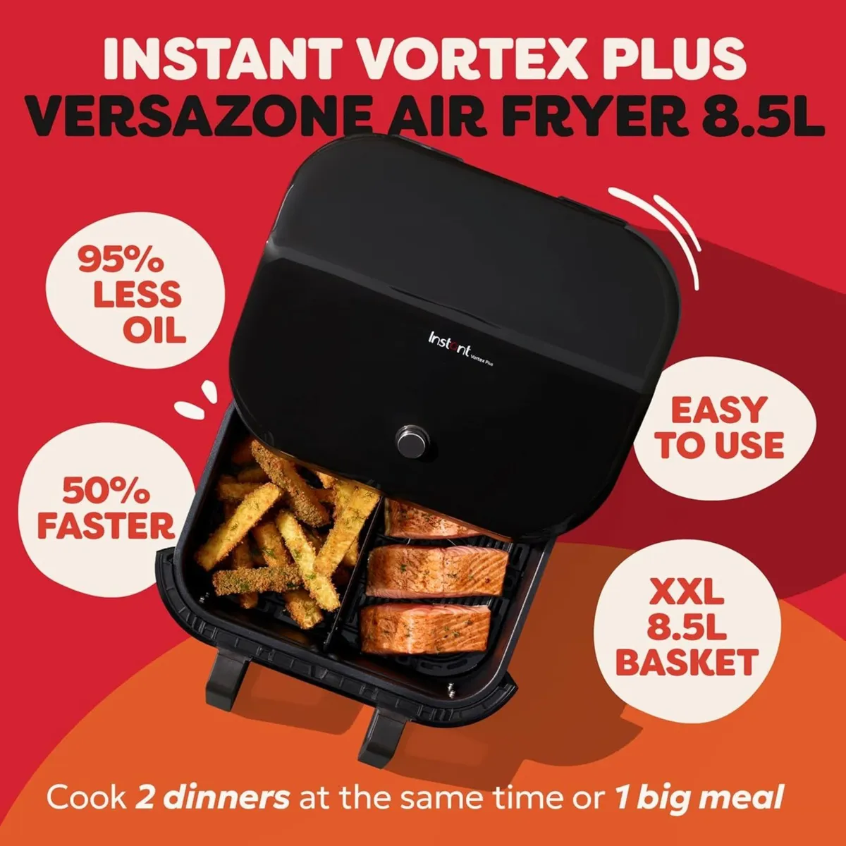 Instant Pot - Versazone Dual Black Air Fryer - Image 2