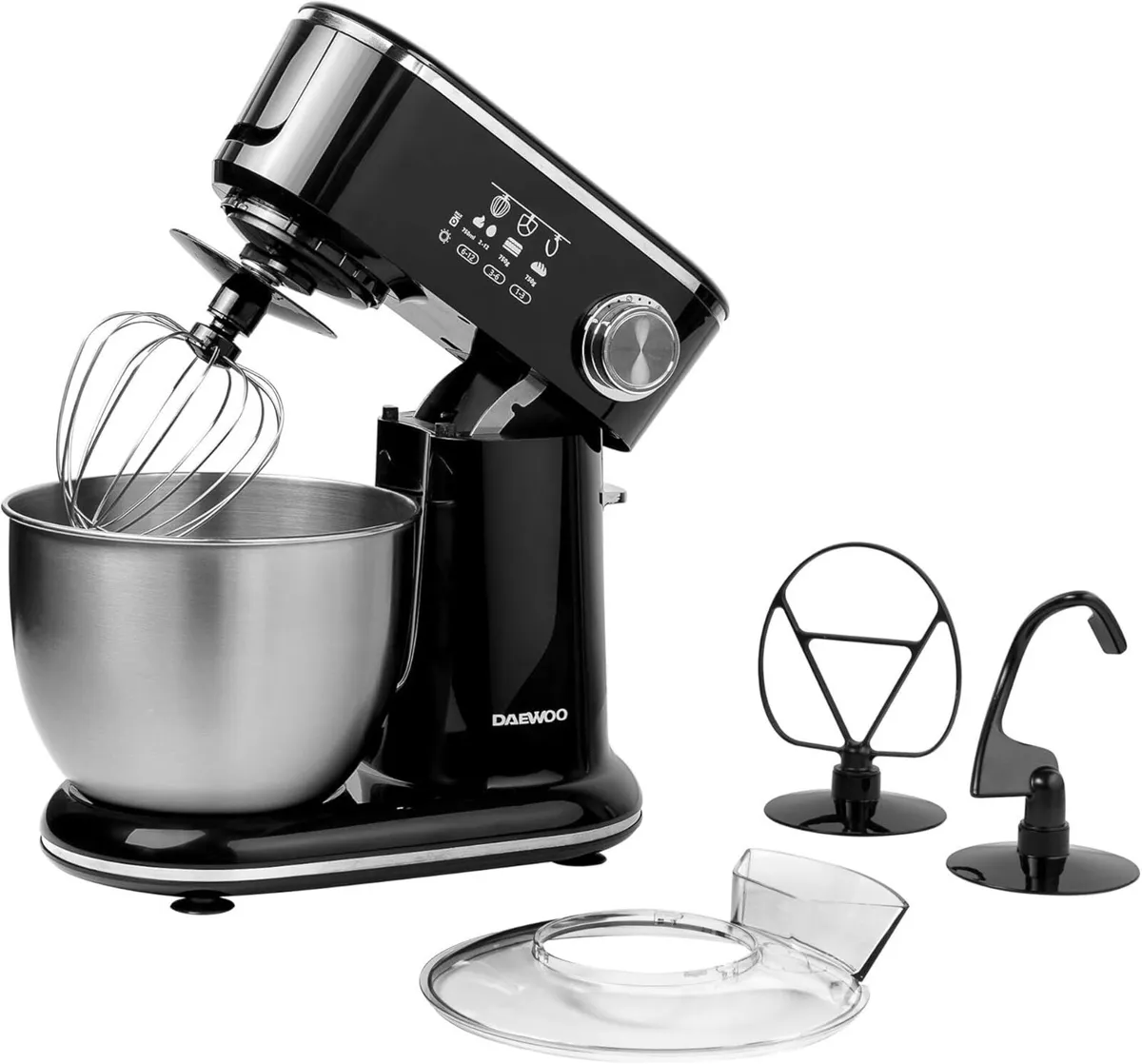 5 Litre Stand Mixer Stainless Steel 5L Bowl - Image 1