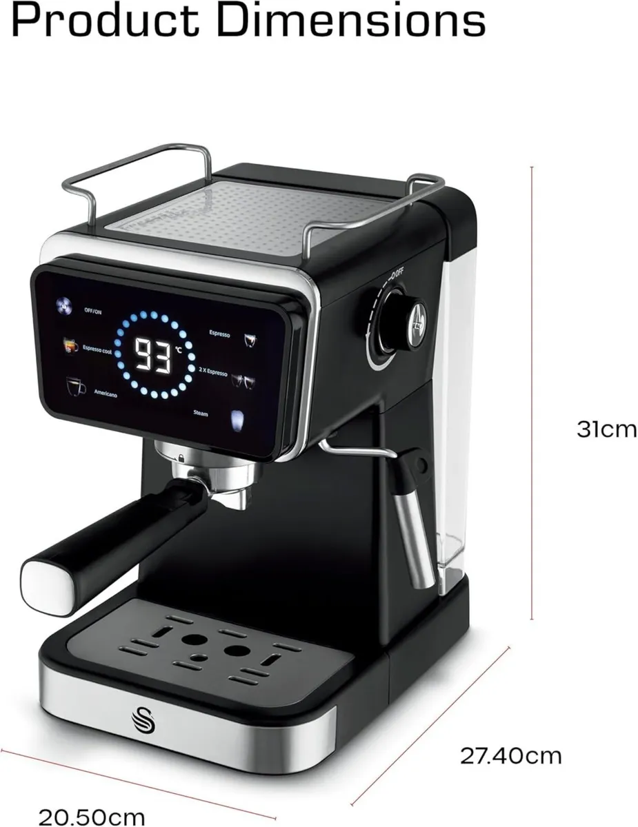 SK22113BLK Core Pump Espresso Digital Coffee - Image 2