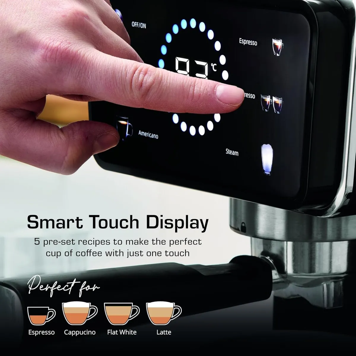 SK22113BLK Core Pump Espresso Digital Coffee - Image 4