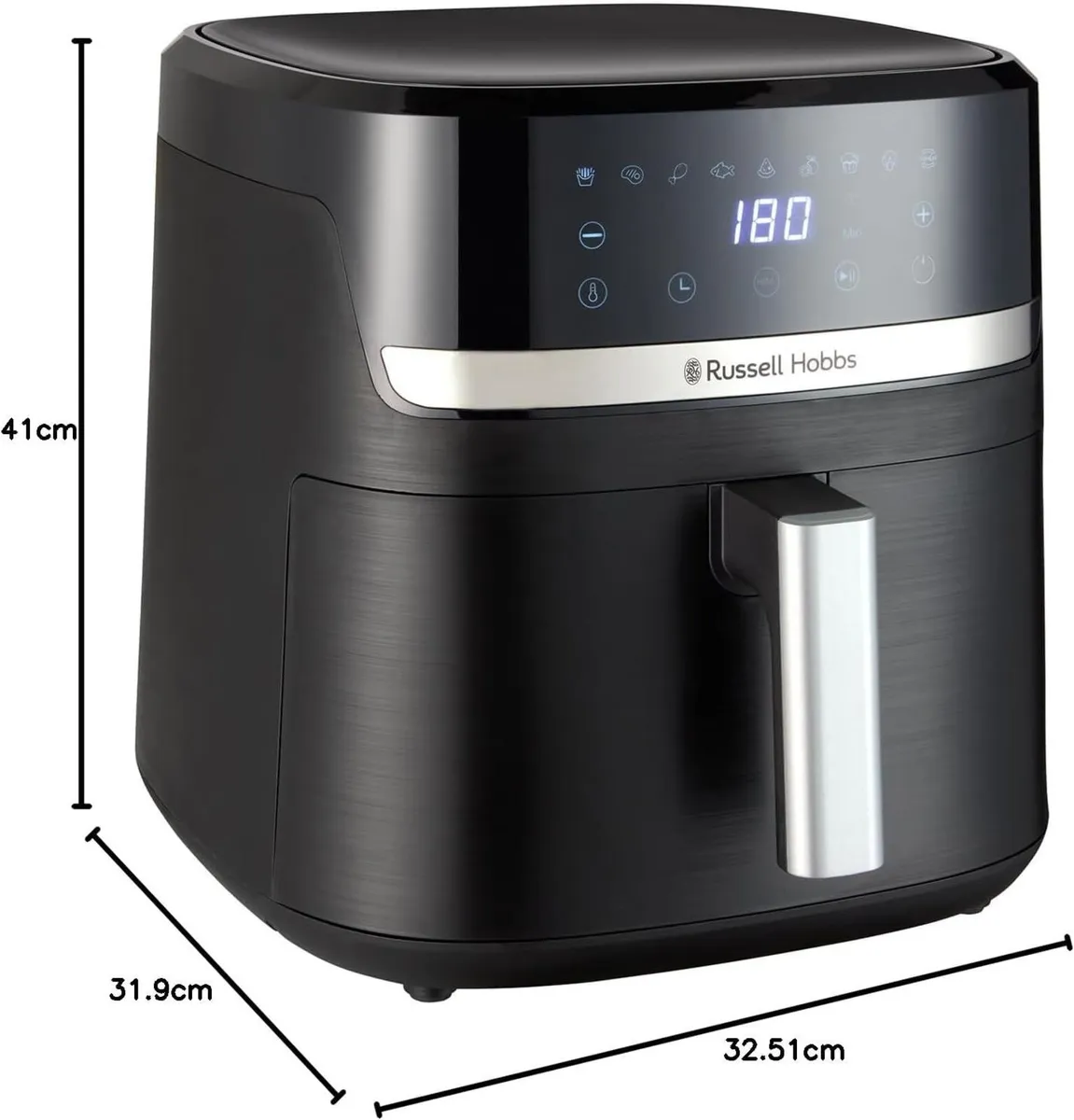 Air Fryer 8.3L Max 200℃ 1800W (9 Programs Oil - Image 3