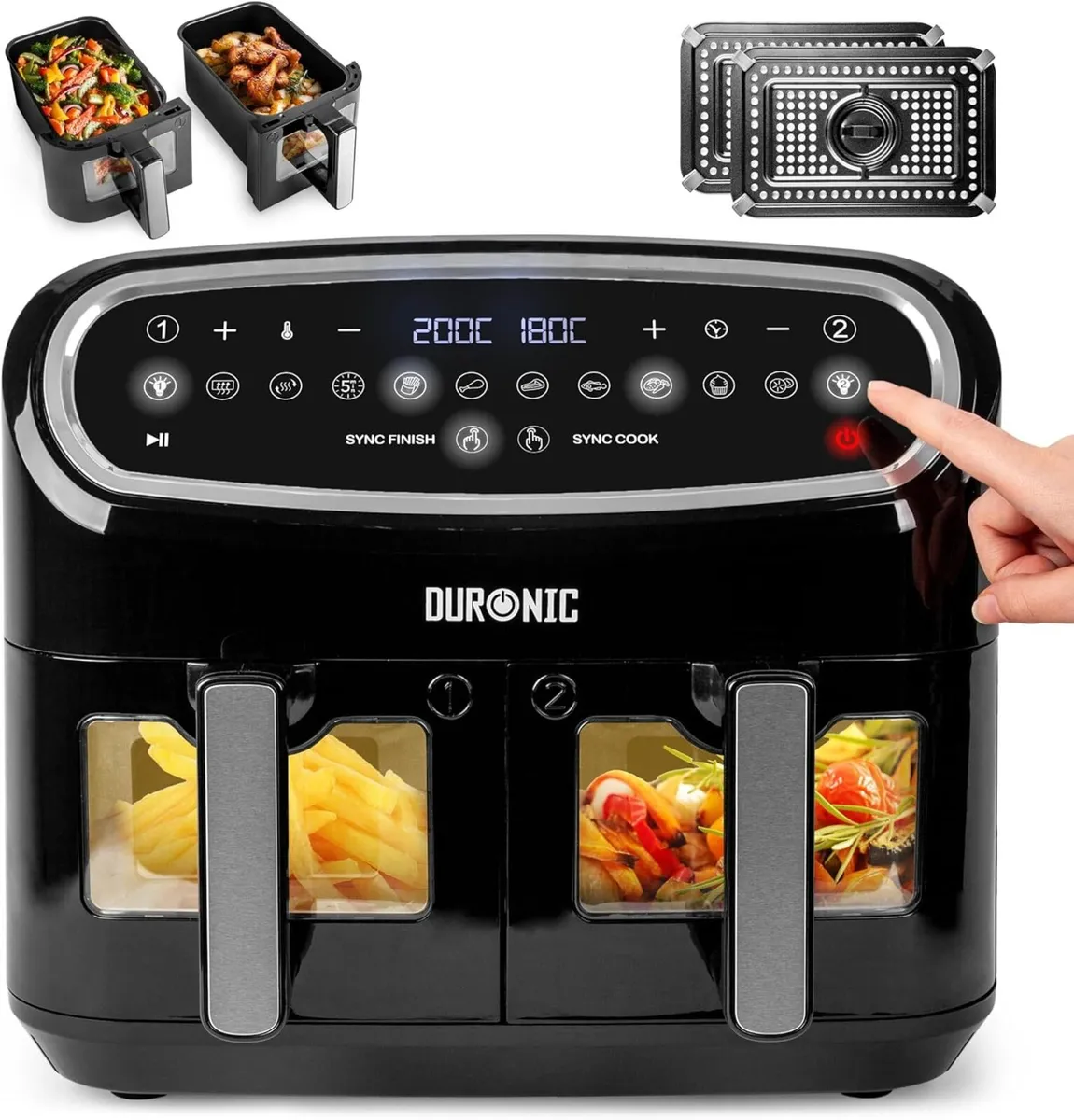 AF24 Dual Air Fryer 10L Large Capacity Digital - Image 1