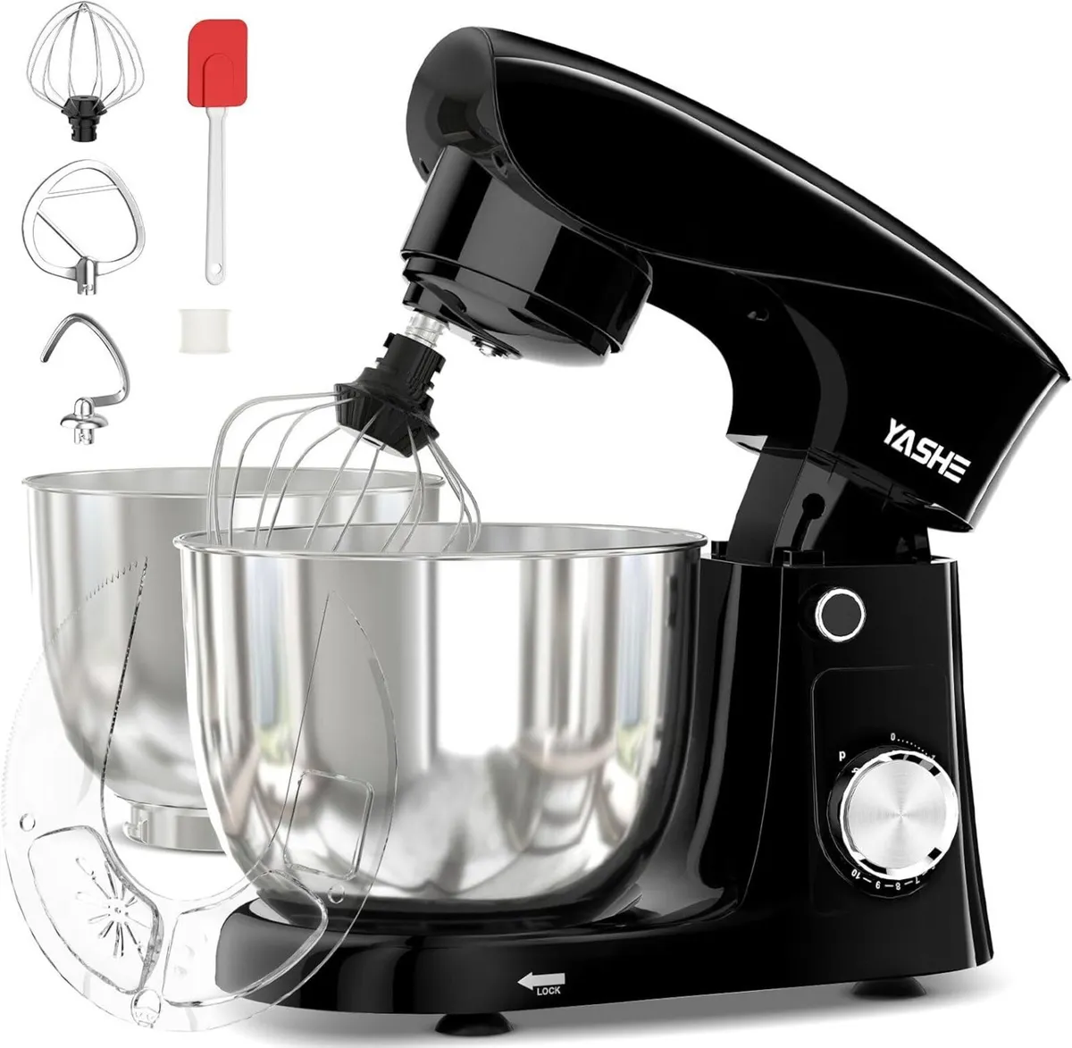 Stand Mixer 4.5+5L 1500W Food for Baking 10+P - Image 1