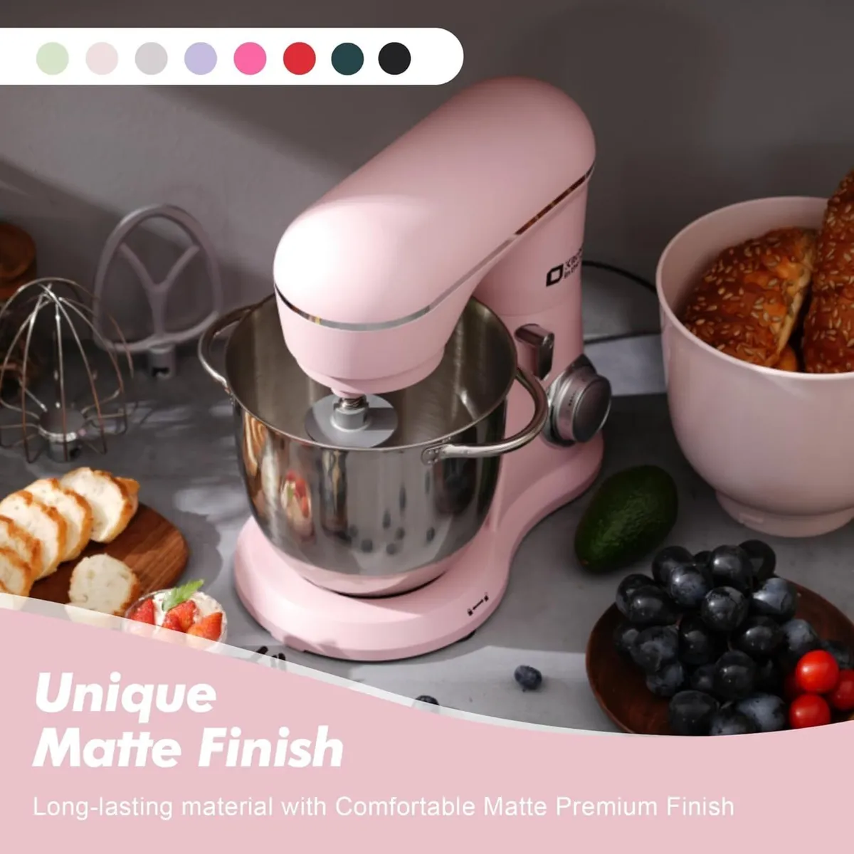 Stand Mixer 4.5L+5L Two Bowls Food for Baking 10 - Image 2