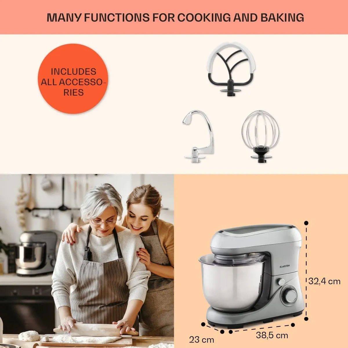 Bella Pico 2G - Stand Mixer Food Processor 6 - Image 2