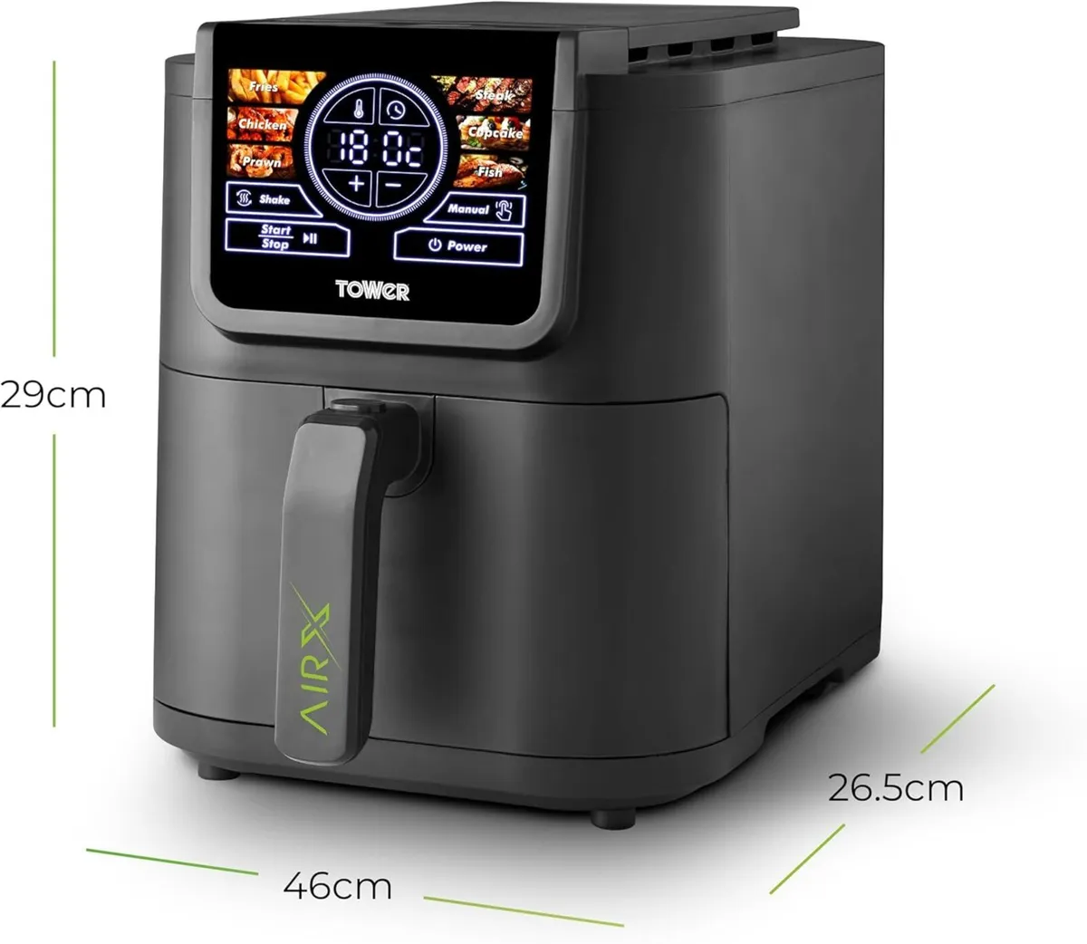 8L AIRX Digital Single Basket Air Fryer with A.I. - Image 2