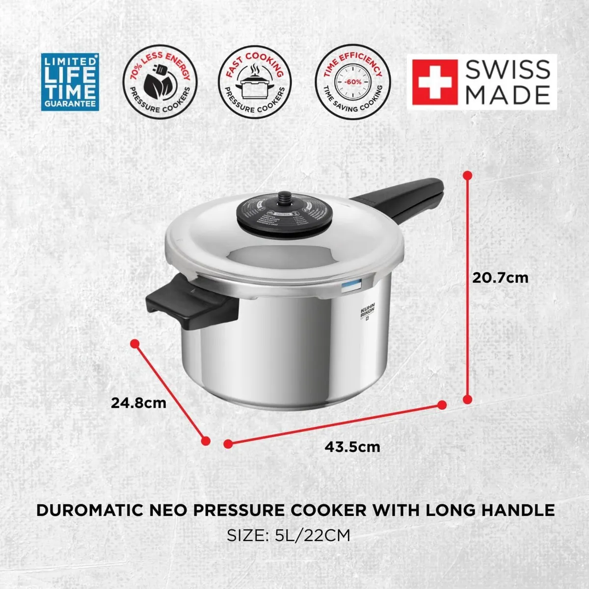 Pressure Cooker Duromatic Neo 5L/22cm Food - Image 3