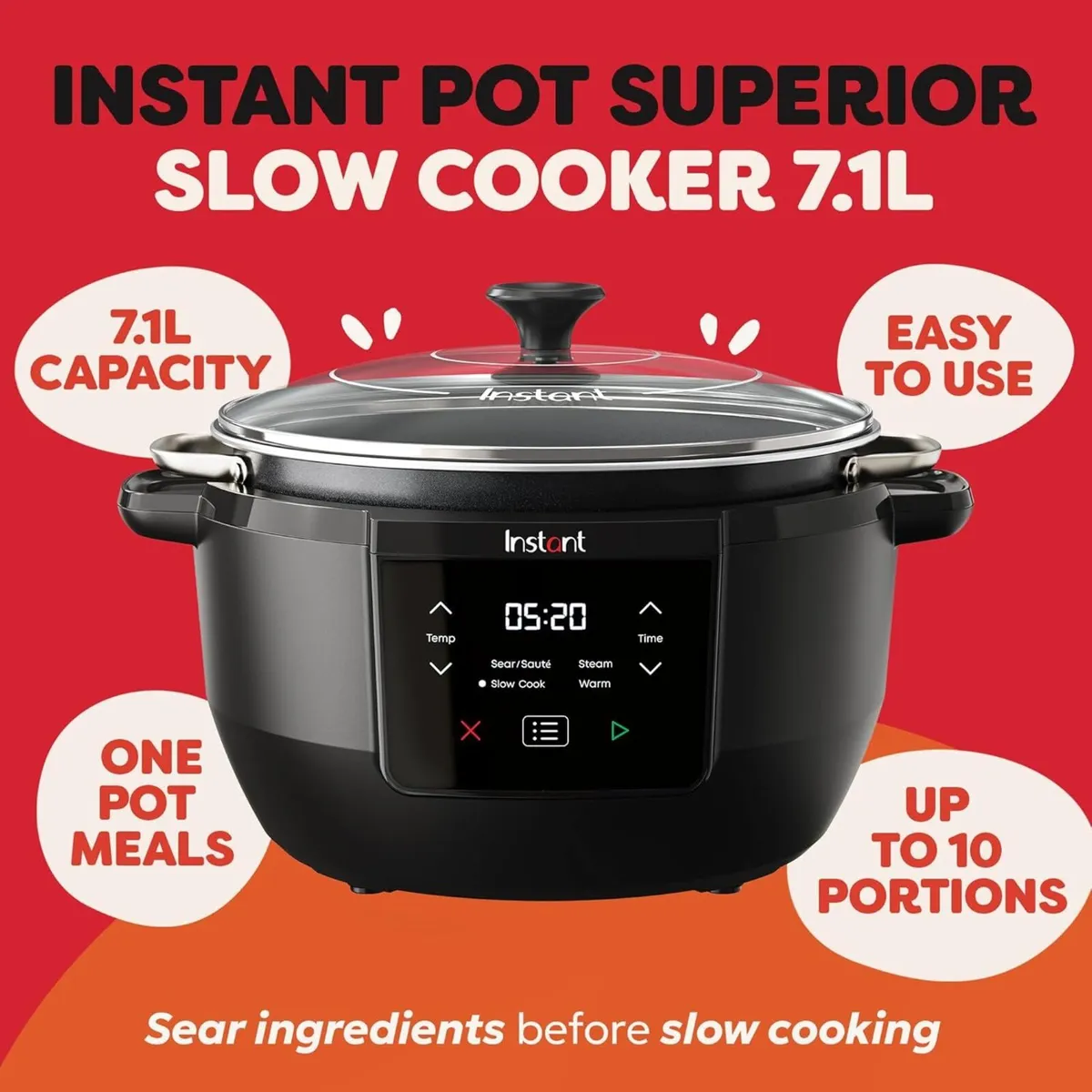 - Superior Slow Cooker 7.1L Multi-Function - Image 2