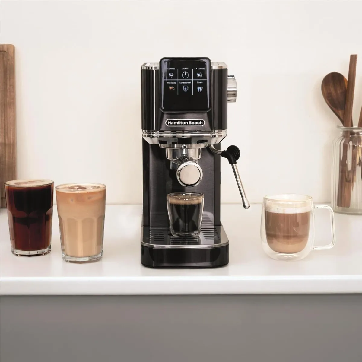 Espresso Coffee Machine BaristaPro 5-in-1 Compact - Image 2