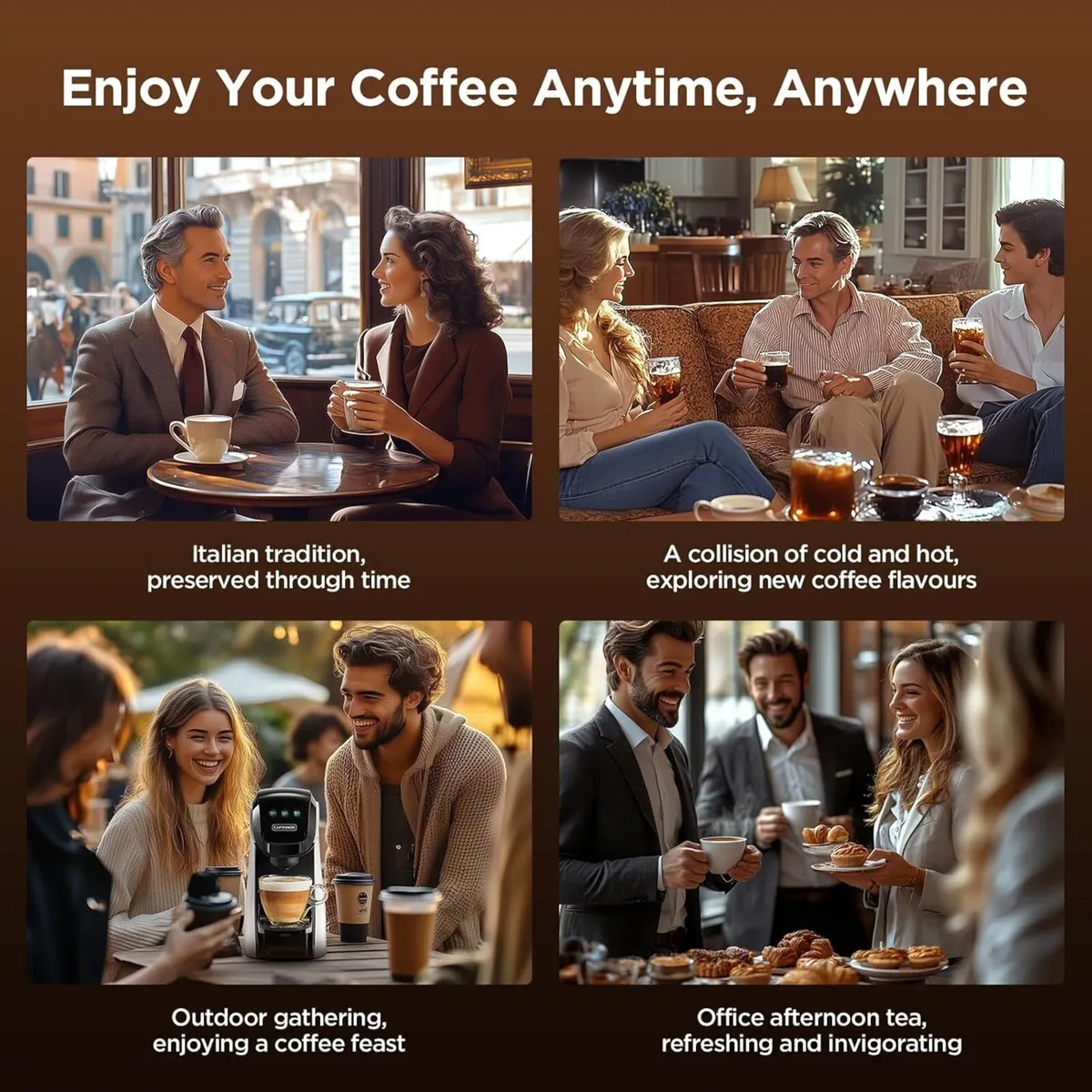 Warriors1 5 in 1 Pod Coffee Machines for Nespresso - Image 4