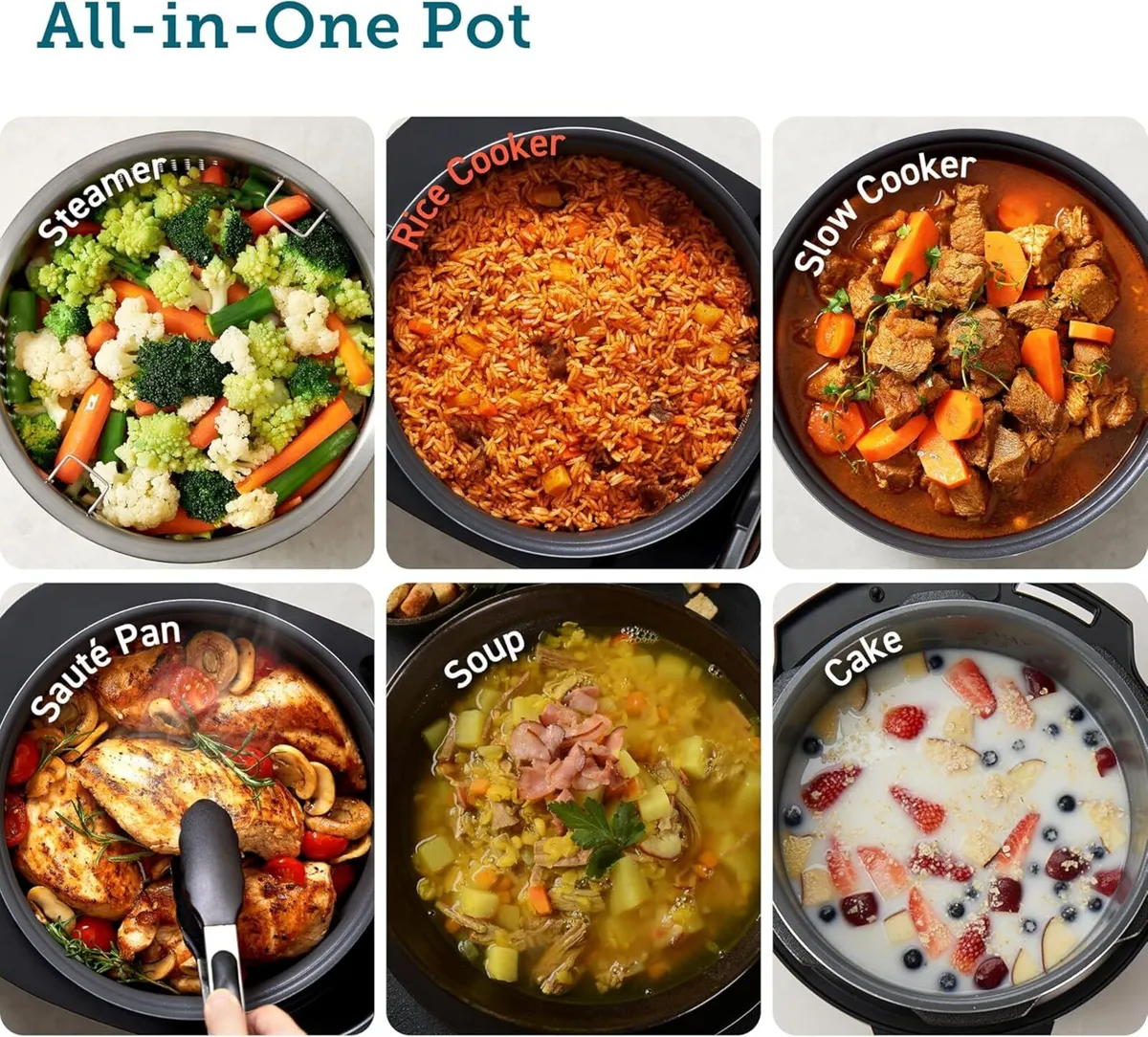 Rice Cooker Slow Steamer with Ceramic Coated - Image 2