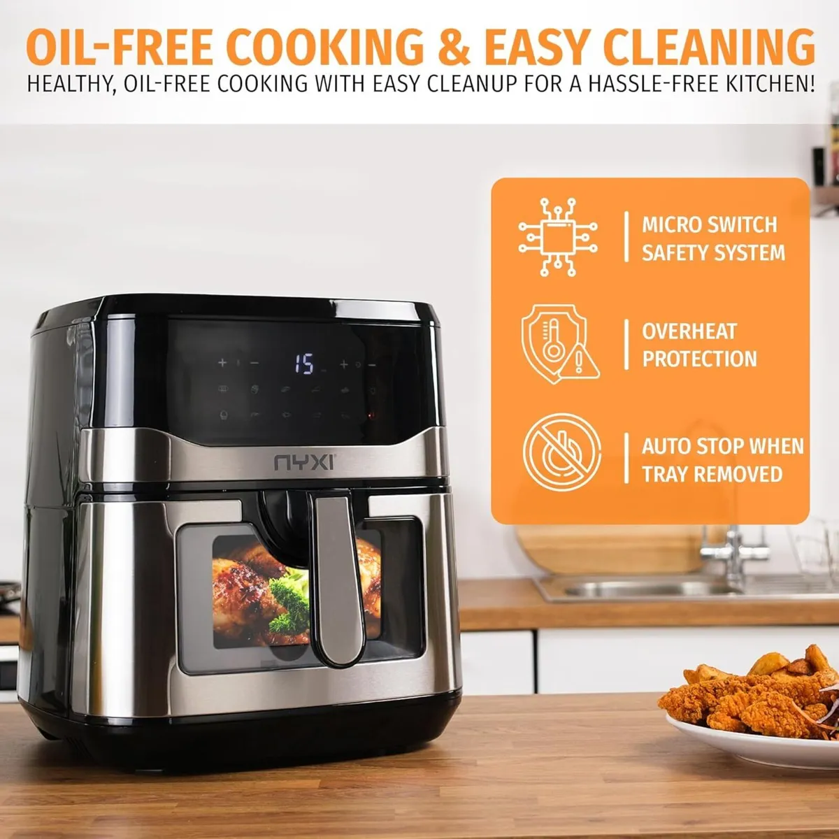 9.2L XXL Air Fryer Family Size with Viewing - Image 3