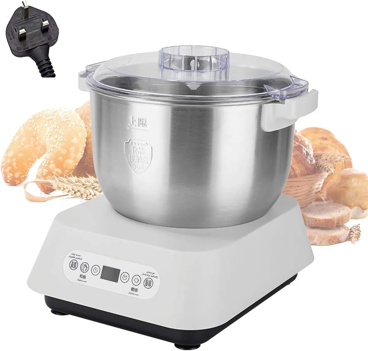 Stainless Steel Dough Mixer 7L Automatic Kneading - Image 1