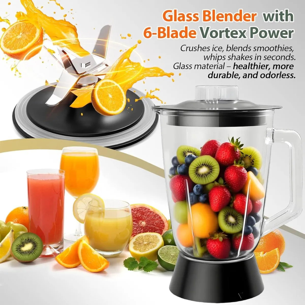 1500W Food Processor and Blender Combo 2.5L - Image 4