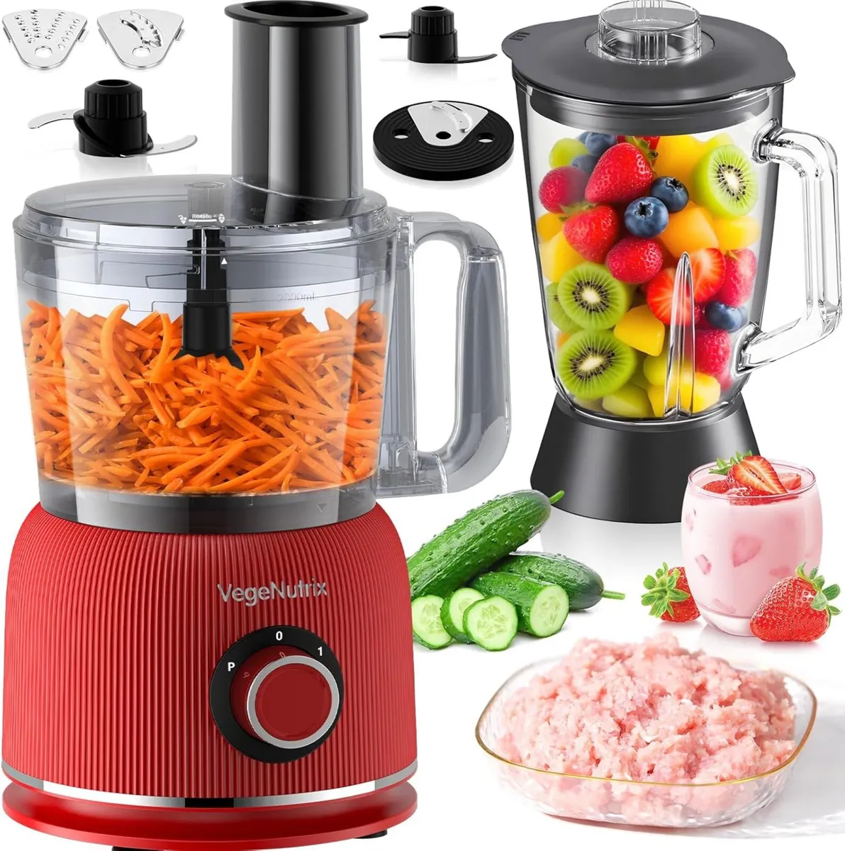 1500W Food Processor and Blender Combo 2.5L - Image 1