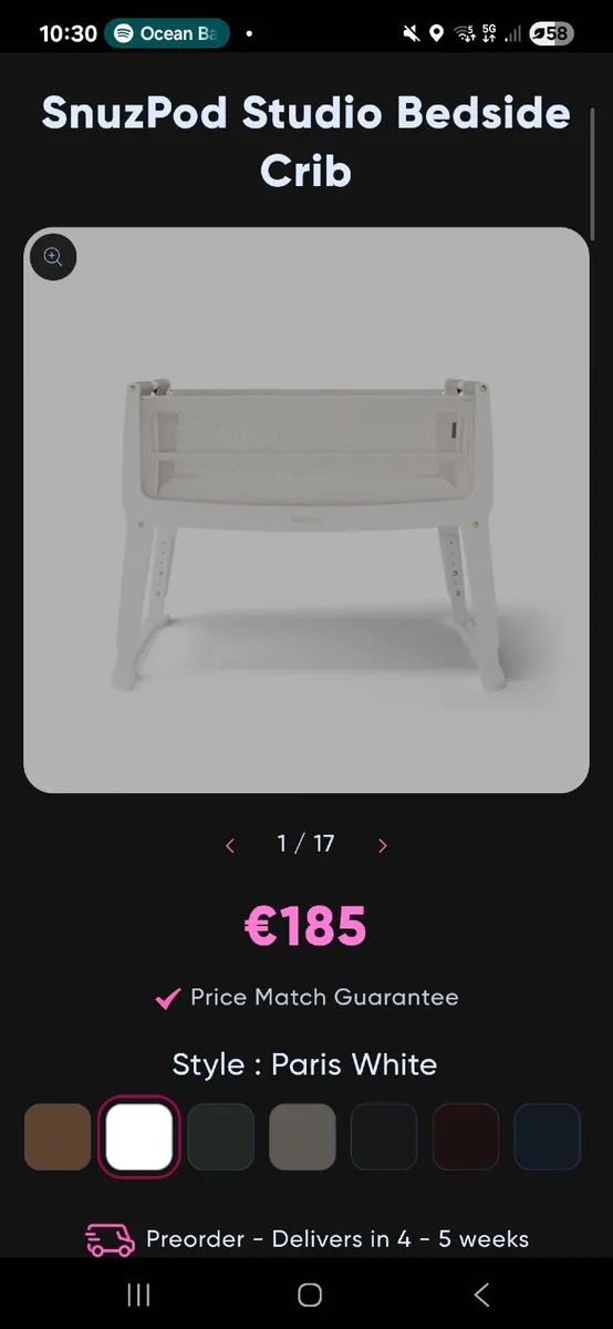 Snuzpod bedside crib - Image 1