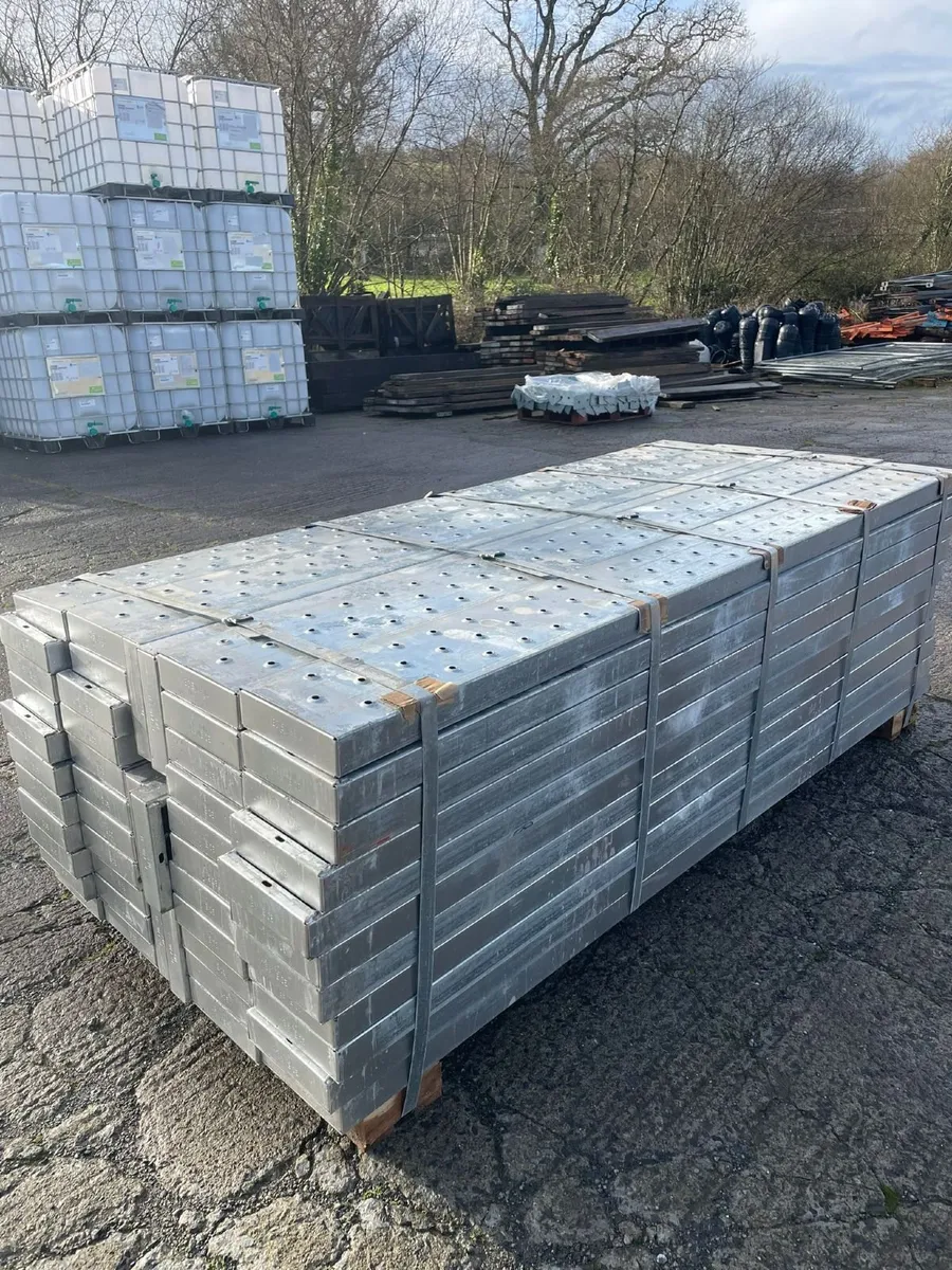 Galvanised 8ft Scaffolding Boards - Image 1