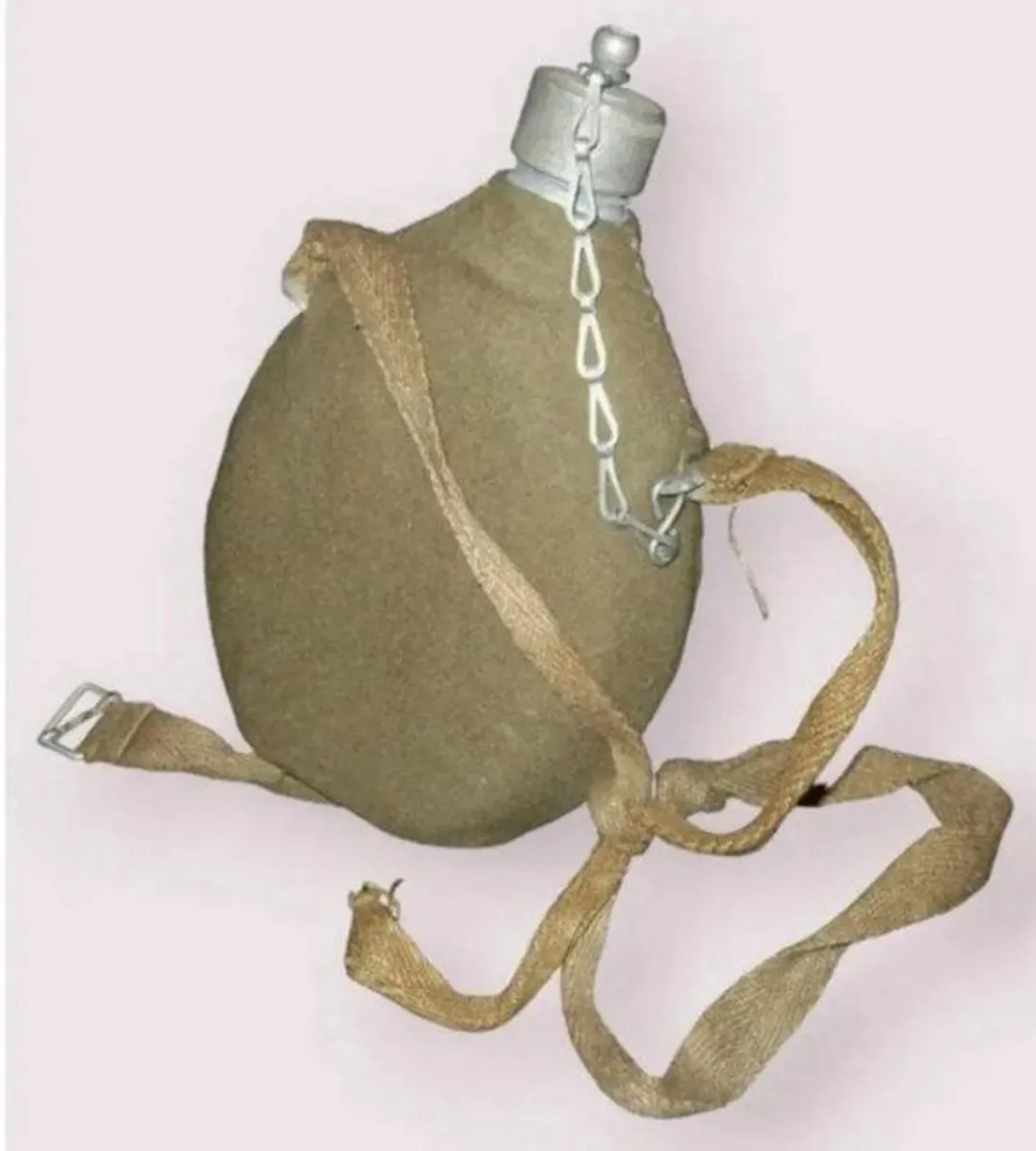 WWII Canteen with Wool Carrying Case - Image 4