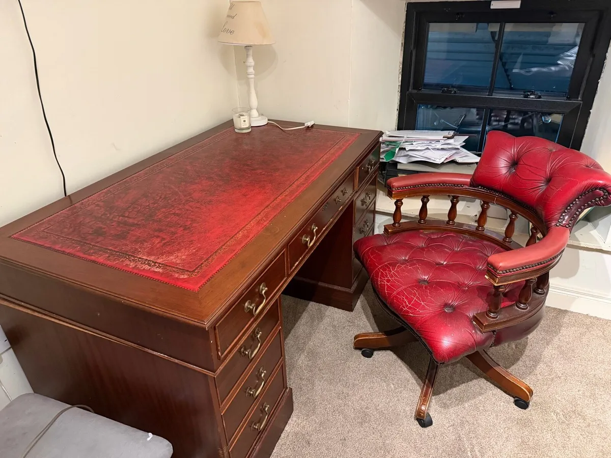 Captains desk and chair - Image 3